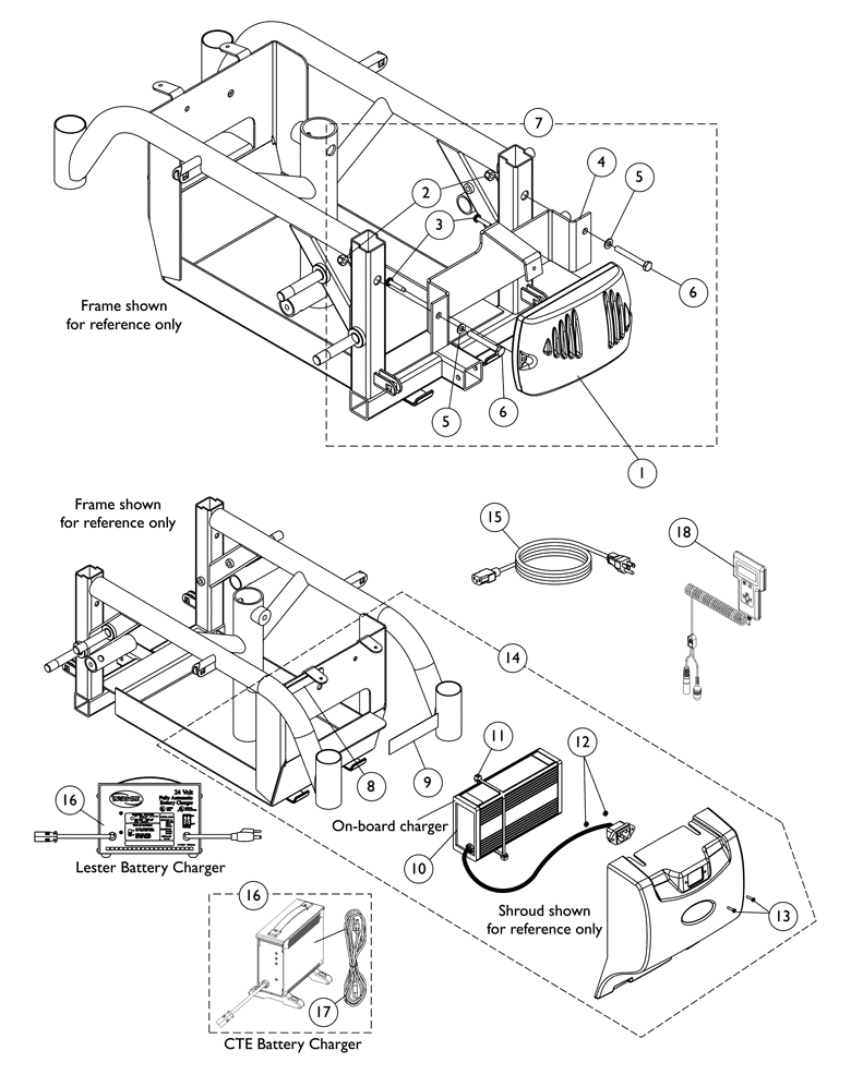 Invacare - Part Notes