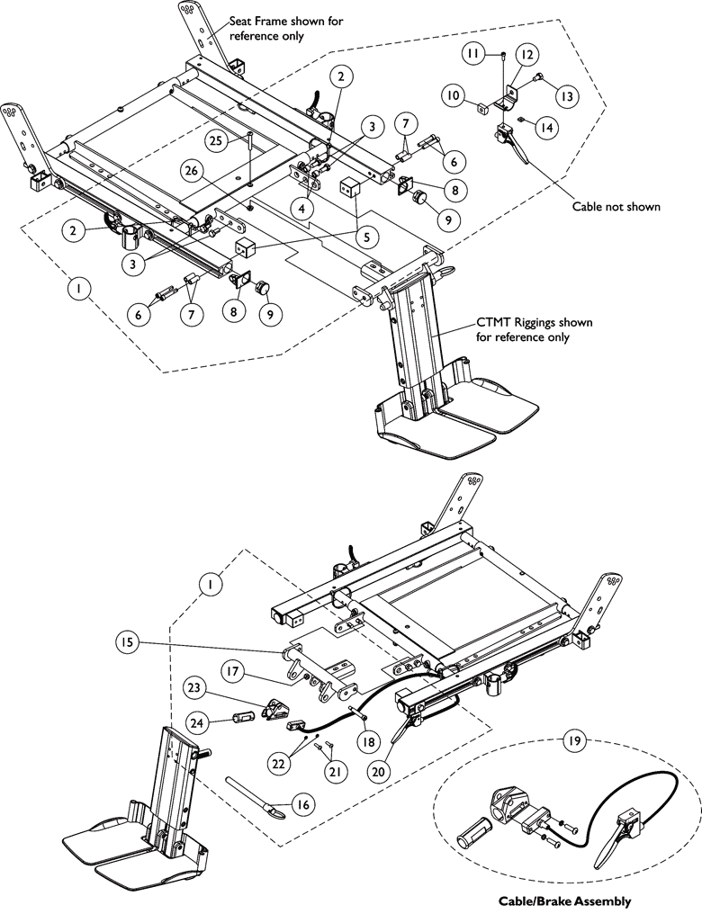 Invacare - Part Notes