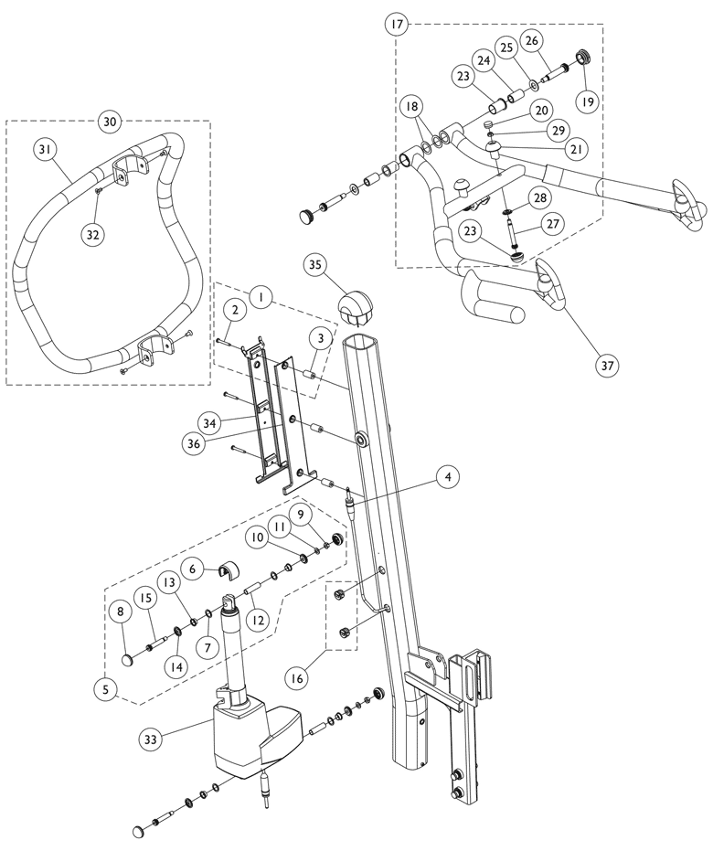 Invacare - Part Notes