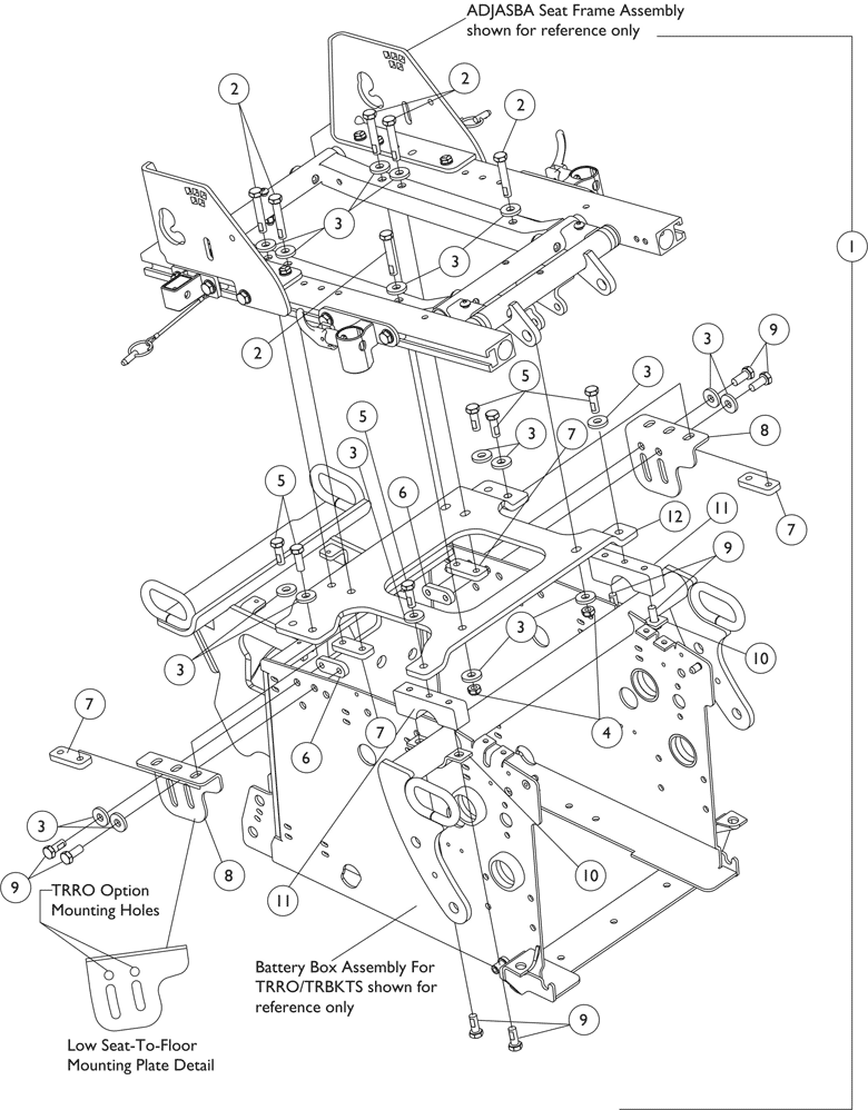 Invacare - Part Notes