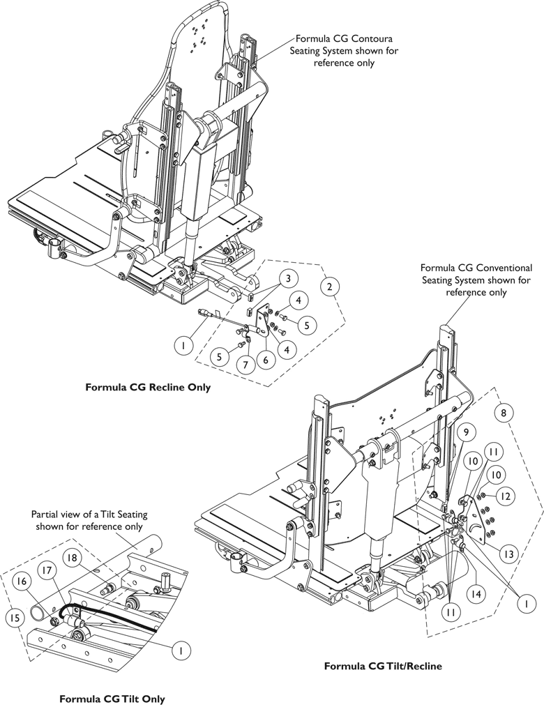 Invacare - Part Notes