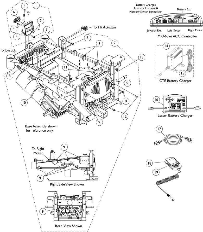 Invacare - Part Notes